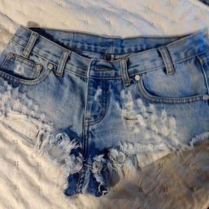 One teaspoon Trash Whore shorts size 27